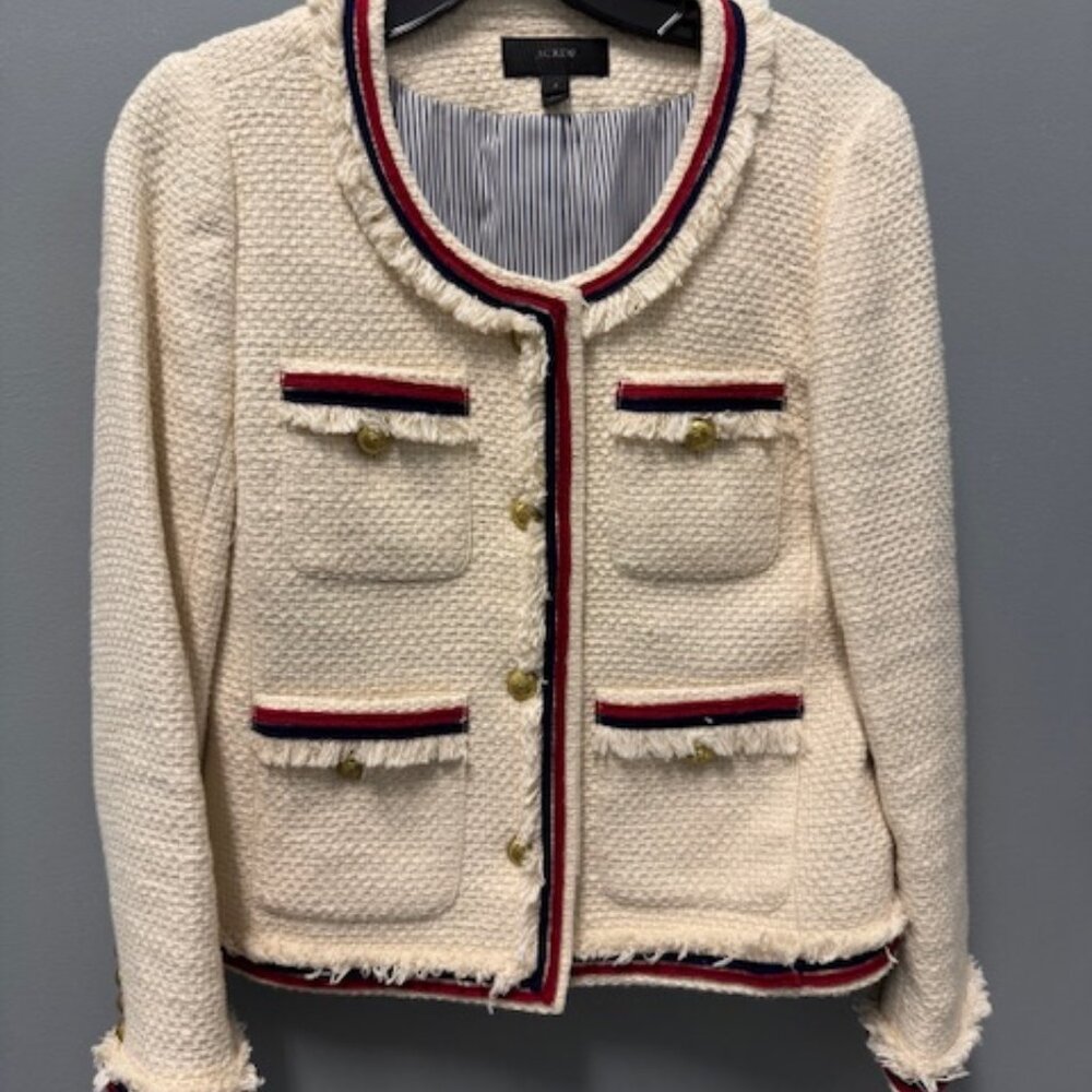 J Crew Textured Lady Jacket Size 4